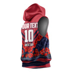 Personalised Melbourne Demons ANZAC Sleeveless Hoodie Military Remembrance Australian Football Mascot Camouflage