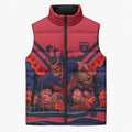 Personalised Melbourne Demons ANZAC Sleeveless Puffer Jacket Military Remembrance Australian Football Mascot Camouflage