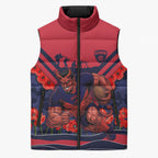 Personalised Melbourne Demons ANZAC Sleeveless Puffer Jacket Military Remembrance Australian Football Mascot Camouflage