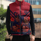 Personalised Melbourne Demons ANZAC Sleeveless Puffer Jacket Military Remembrance Australian Football Mascot Camouflage