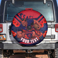Personalised Melbourne Demons ANZAC Spare Tire Cover Military Remembrance Australian Football Mascot Camouflage