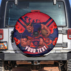 Personalised Melbourne Demons ANZAC Spare Tire Cover Military Remembrance Australian Football Mascot Camouflage
