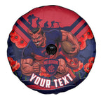 Personalised Melbourne Demons ANZAC Spare Tire Cover Military Remembrance Australian Football Mascot Camouflage