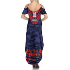 Personalised Melbourne Demons ANZAC Summer Maxi Dress Military Remembrance Australian Football Mascot Camouflage