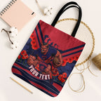 Personalised Melbourne Demons ANZAC Tote Bag Military Remembrance Australian Football Mascot Camouflage