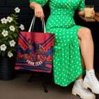 Personalised Melbourne Demons ANZAC Tote Bag Military Remembrance Australian Football Mascot Camouflage