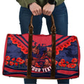 Personalised Melbourne Demons ANZAC Travel Bag Military Remembrance Australian Football Mascot Camouflage