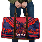 Personalised Melbourne Demons ANZAC Travel Bag Military Remembrance Australian Football Mascot Camouflage