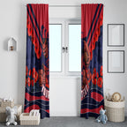 Personalised Melbourne Demons ANZAC Window Curtain Military Remembrance Australian Football Mascot Camouflage