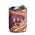 Brisbane Broncos Rugby Mascot Laundry Basket Fierce Athlete Graphic in Sports Style