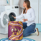Brisbane Broncos Rugby Mascot Laundry Basket Fierce Athlete Graphic in Sports Style