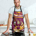 Brisbane Broncos Rugby Mascot Apron Fierce Athlete Graphic in Sports Style