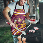 Brisbane Broncos Rugby Mascot Apron Fierce Athlete Graphic in Sports Style