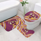 Brisbane Broncos Rugby Mascot Bathroom Set Fierce Athlete Graphic in Sports Style