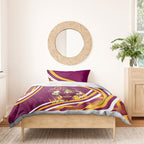 Brisbane Broncos Rugby Mascot Bedding Set Fierce Athlete Graphic in Sports Style