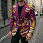 Brisbane Broncos Rugby Mascot Blazer Fierce Athlete Graphic in Sports Style