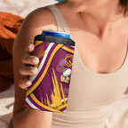 Brisbane Broncos Rugby Mascot 4 in 1 Can Cooler Tumbler Fierce Athlete Graphic in Sports Style