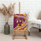 Brisbane Broncos Rugby Mascot Canvas Wall Art Fierce Athlete Graphic in Sports Style
