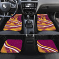 Brisbane Broncos Rugby Mascot Car Mats Fierce Athlete Graphic in Sports Style
