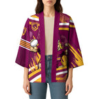 Brisbane Broncos Rugby Mascot Kimono Fierce Athlete Graphic in Sports Style