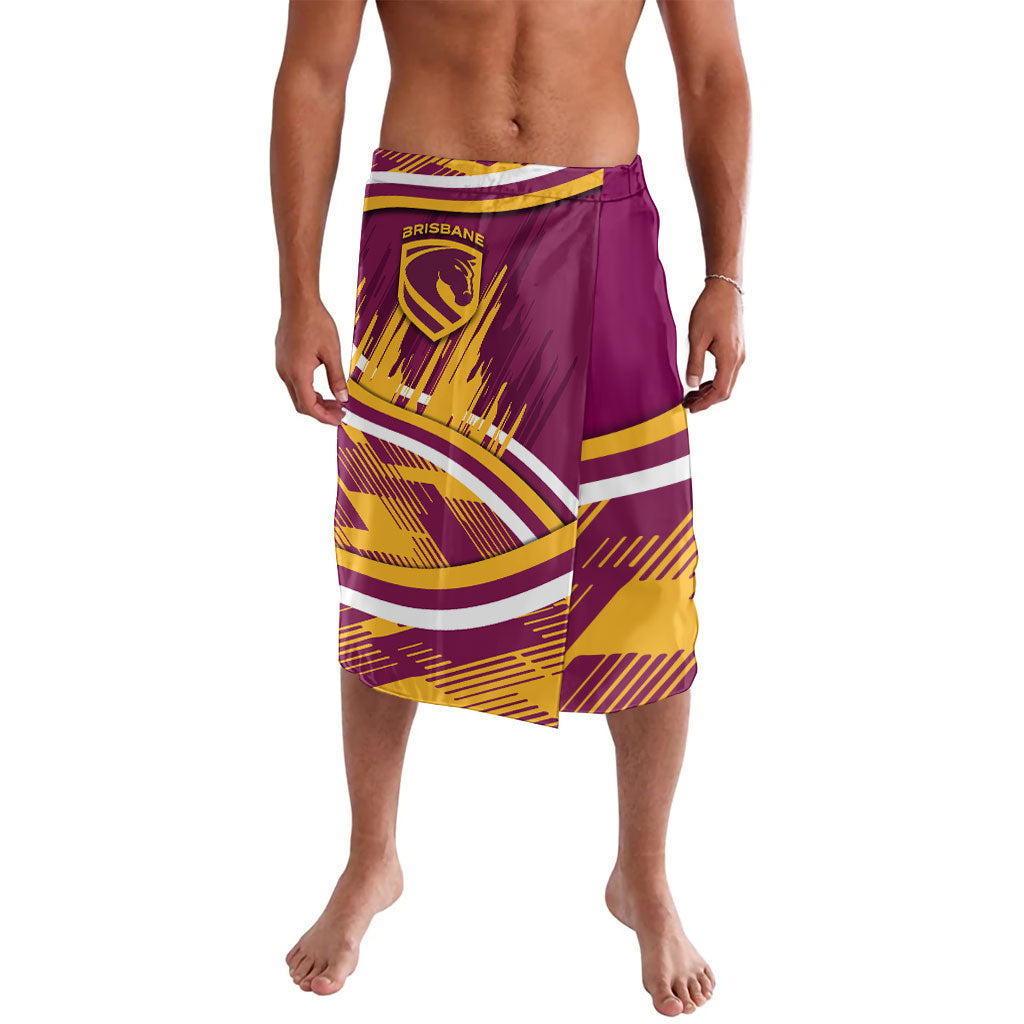 Brisbane Broncos Rugby Mascot Lavalava Fierce Athlete Graphic in Sports Style