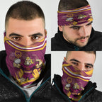 Brisbane Broncos Rugby Mascot Neck Gaiter Fierce Athlete Graphic in Sports Style