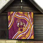 Brisbane Broncos Rugby Mascot Quilt Fierce Athlete Graphic in Sports Style