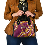 Brisbane Broncos Rugby Mascot Shoulder Handbag Fierce Athlete Graphic in Sports Style