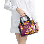 Brisbane Broncos Rugby Mascot Shoulder Handbag Fierce Athlete Graphic in Sports Style