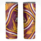 Brisbane Broncos Rugby Mascot Skinny Tumbler Fierce Athlete Graphic in Sports Style
