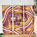 Brisbane Broncos Rugby Mascot Skinny Tumbler Fierce Athlete Graphic in Sports Style