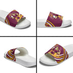 Brisbane Broncos Rugby Mascot Slide Sandals Fierce Athlete Graphic in Sports Style
