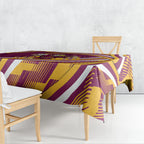Brisbane Broncos Rugby Mascot Tablecloth Fierce Athlete Graphic in Sports Style