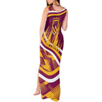 Brisbane Broncos Rugby Mascot Tank Maxi Dress Fierce Athlete Graphic in Sports Style