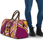 Brisbane Broncos Rugby Mascot Travel Bag Fierce Athlete Graphic in Sports Style