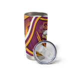 Brisbane Broncos Rugby Mascot Tumbler Cup Fierce Athlete Graphic in Sports Style