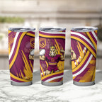 Brisbane Broncos Rugby Mascot Tumbler Cup Fierce Athlete Graphic in Sports Style