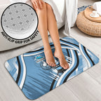 Cronulla Sharks Rugby Mascot Bathroom Set Fierce Athlete Graphic in Sports Style