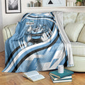 Cronulla Sharks Rugby Mascot Blanket Fierce Athlete Graphic in Sports Style