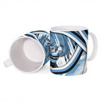 Cronulla Sharks Rugby Mascot Ceramic Mug Fierce Athlete Graphic in Sports Style