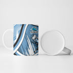 Cronulla Sharks Rugby Mascot Ceramic Mug Fierce Athlete Graphic in Sports Style