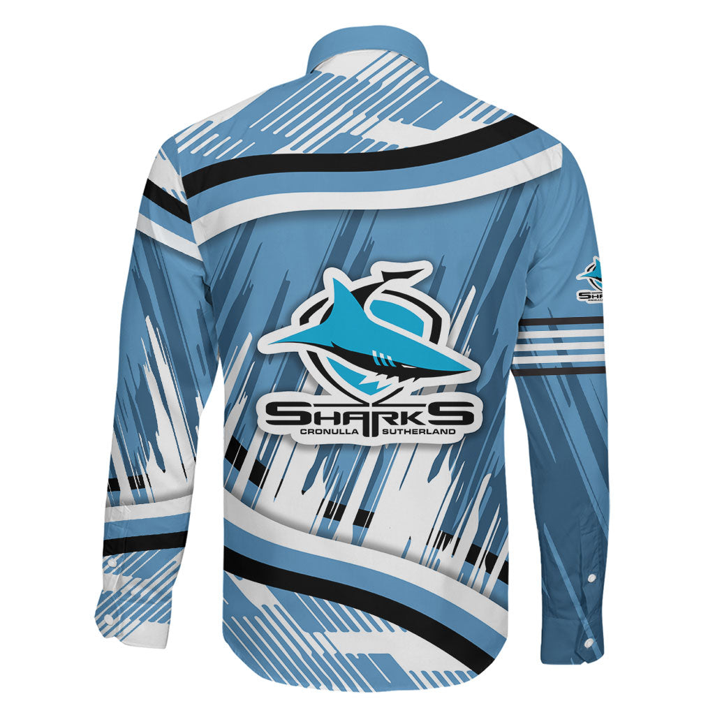 Cronulla Sharks Rugby Mascot Family Matching Summer Maxi Dress and Hawaiian Shirt Fierce Athlete Graphic in Sports Style