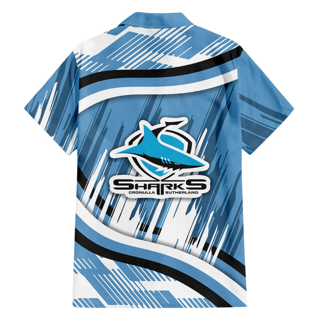 Cronulla Sharks Rugby Mascot Family Matching Tank Maxi Dress and Hawaiian Shirt Fierce Athlete Graphic in Sports Style