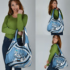 Cronulla Sharks Rugby Mascot Grocery Bag Fierce Athlete Graphic in Sports Style