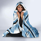 Cronulla Sharks Rugby Mascot Hooded Blanket Fierce Athlete Graphic in Sports Style