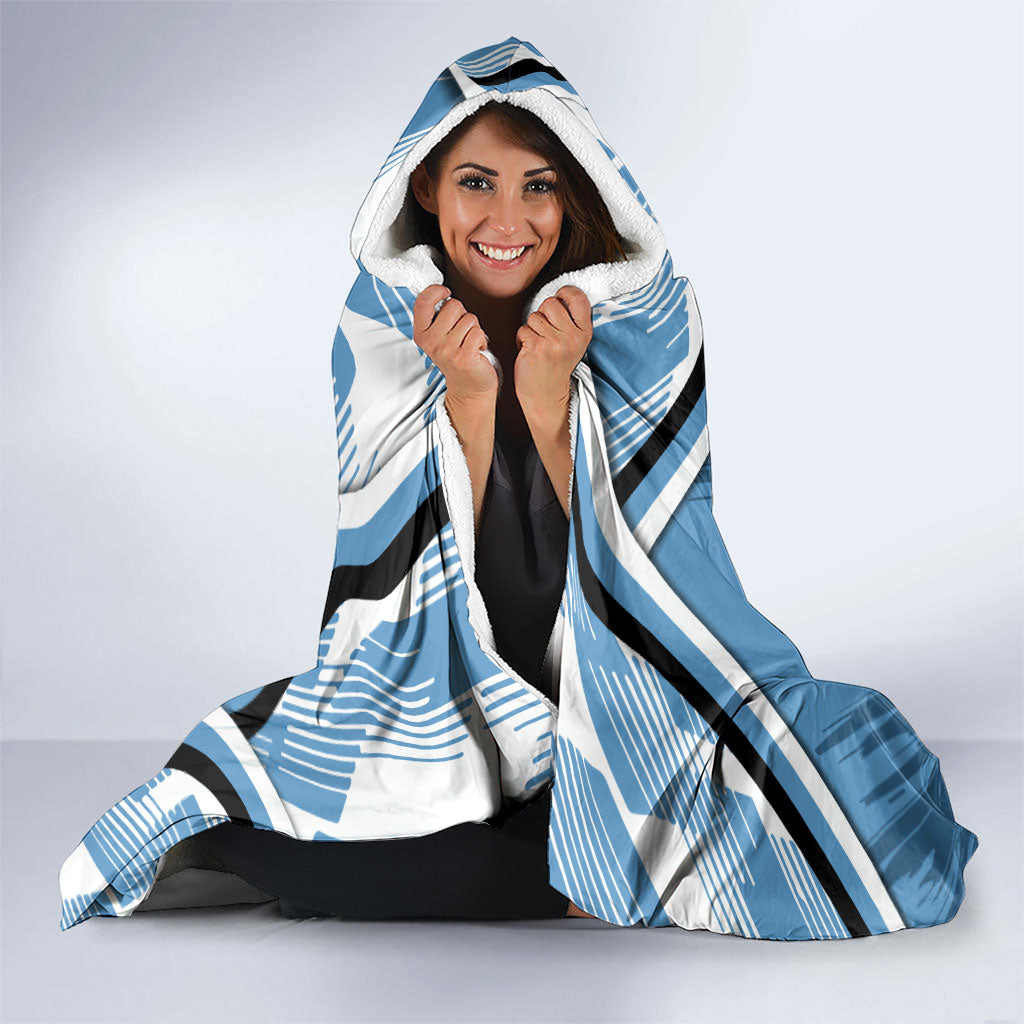 Cronulla Sharks Rugby Mascot Hooded Blanket Fierce Athlete Graphic in Sports Style