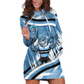Cronulla Sharks Rugby Mascot Hoodie Dress Fierce Athlete Graphic in Sports Style