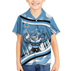 Cronulla Sharks Rugby Mascot Kid Hawaiian Shirt Fierce Athlete Graphic in Sports Style