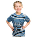 Cronulla Sharks Rugby Mascot Kid T Shirt Fierce Athlete Graphic in Sports Style