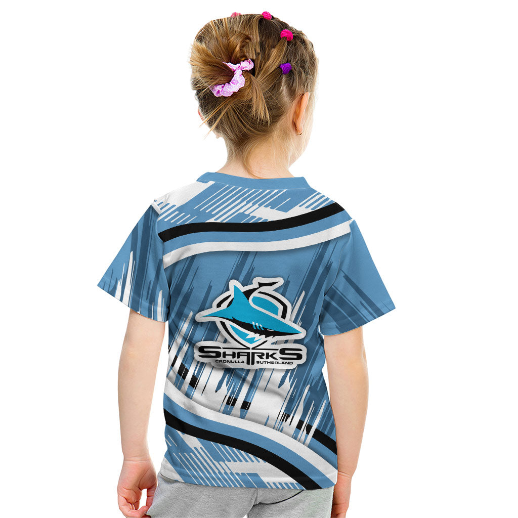 Cronulla Sharks Rugby Mascot Kid T Shirt Fierce Athlete Graphic in Sports Style